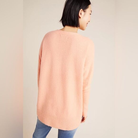 Anthropologie Naomi Coral Crew Neck Sweater - Picture 4 of 11